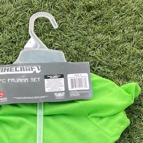 Mojang Minecraft 3 Piece Boy Pajama Set Size 4T - Picture 5 of 5